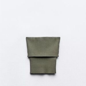 Zara Rib Knit Bandeau Top